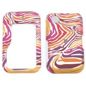  Nokia Surge 6790 Red/Orange/Purple Zebra Print Hard Case/Cover 
