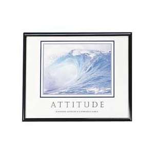   positive attitude is a powerful force. Poster includes black frame