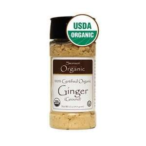 100% Certified Organic Ginger (Ground) 1.6 oz (45.4 grams) Pwdr