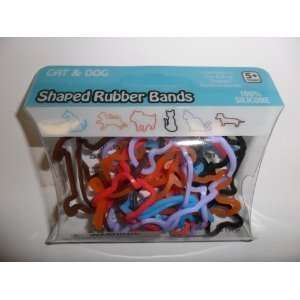   Cats & Dogs Shaped Rubber Bands Bandz 12 Per Pack Toys & Games