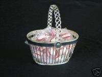 Small Silver Wire Basket Candy Shower Party Favor  