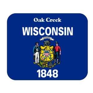  US State Flag   Oak Creek, Wisconsin (WI) Mouse Pad 