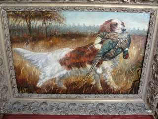 Shaw 19th Century Springer Spaniel and Pheasant Hunting Scene 