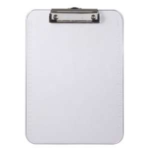   Clipboard w/Low Profile Clip & Rulers   Clear   Delivered Office