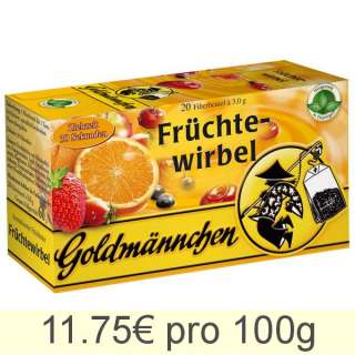 Goldmännchen Tee Früchte Wirbel, 20 Teebeutel 4008071030731  