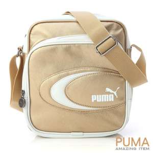 BN PUMA Boarding Vertical Messenger Shoulder Bag Gold  