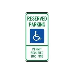   GRAPHIC) Sign 24 x 12 .080 Reflective Aluminum   ADA Parking Signs
