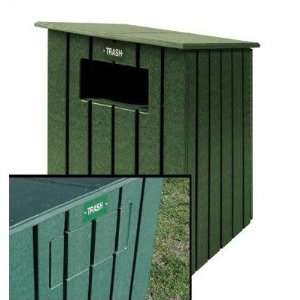 Sloping Roof 20 Gal. Trash Receptacle with Sloping Roof 