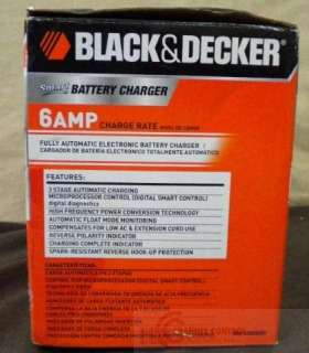 Black & Decker Smart Battery Charge 6 Amp max Rtl $45  