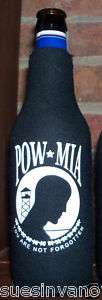 NEW POW MIA Beer Bottle Koozie Cooler Coolie Huggie  