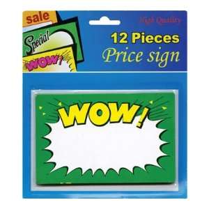  5.5 X 3.5 Wow Price Sign (12/Pack), Case Pack 24 Office 