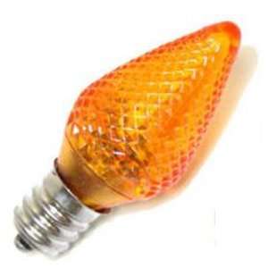  Commercial Grade LED C7 Orange Bulbs   Box of 25