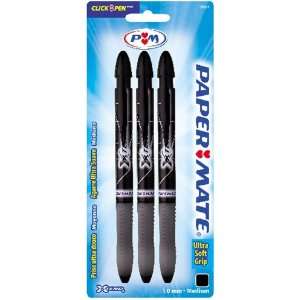  Paper Mate X Tend Retractable Medium Tip Ballpoint Pens, 3 