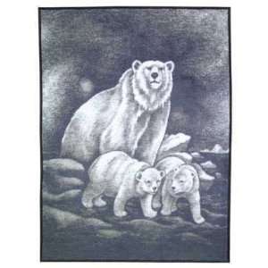  Polar Bear Family Blanket