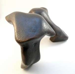 Vintage 1970s 80s SIGNED Abstract Modernist Bronze SCULPTURE by 