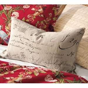  Pottery Barn Calligraphy Lumbar Pillow Cover