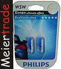 Philips Blue Vision BlueVision W5W 12V 5W Xenon Effect