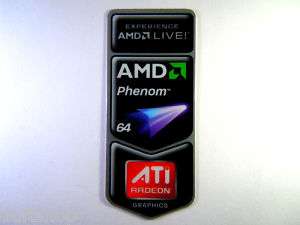 AMD Phenom 64 / ATI Aufkleber 23,5 x 55,5mm [143]  