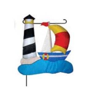 Cape Hatteres Sailboat/ Lighthouse Inflatable Three dimensional Flag