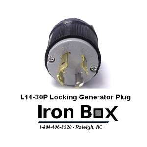 L14 30 Plug   NEMA L14 30P Locking Plug, Rated for 30A, 125/250V 