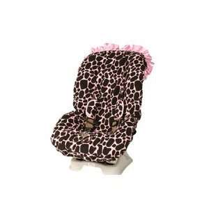  Toddler Car Seat Cover   Color Ginny Giraffe with Ruffle 