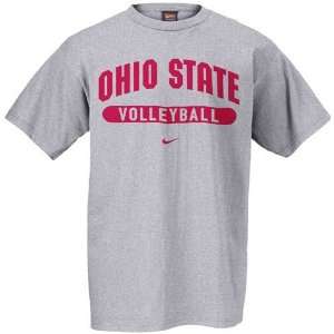  Nike Ohio State Buckeyes Ash Volleyball Locker Room T 