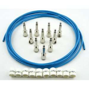  George Ls Blue Cable Kit White Caps Musical Instruments