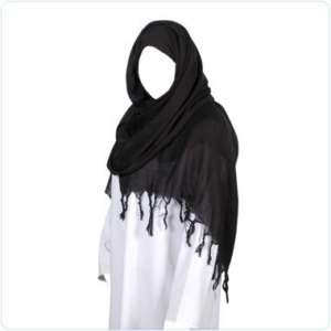 Black Cotton Hijab veil scarf Abaya Niqab Jilbab Shawl  