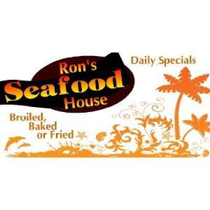  3x6 Vinyl Banner   Seafood House 