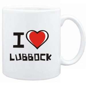  Mug White I love Lubbock  Usa Cities