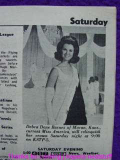 1968 Bert Parks and Debra Dene Barnes Miss America  
