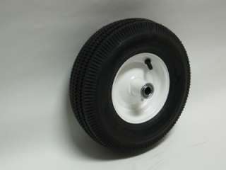 10 X 3.50   4 Sawtooth Tire & Wheel   White 3/4 Ball Bearing 2 1/4 