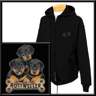 Rottweiler Puppies Dog Breed Bone SWEATSHIRT S 2X,3X,4X  