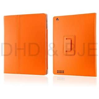 New PU Leather Folio Case Cover Stand for The New iPad 3 & 2 w/ Screen 