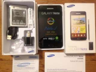 New Factory Unlocked Samsung Galaxy Note 16GB Carbon Blue GT N700 Dual 