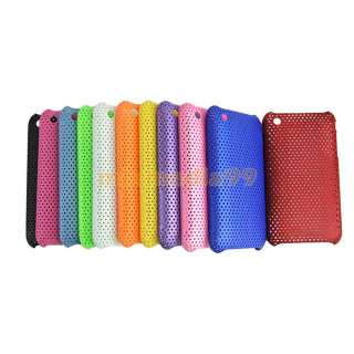 5pcs Hard Mesh Case Net rubber Cover for iPhone 3G 3GS  