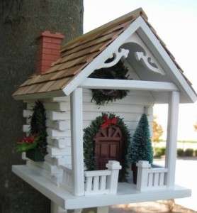NEW HOLIDAY HOUSE BIRD HOUSE W/ REMOVABLE DECOR  
