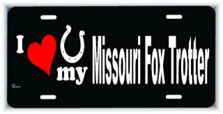 love my Missouri Fox Trotter Horse license plate  