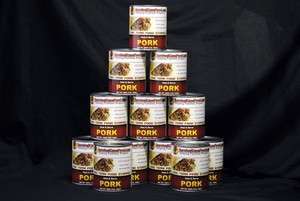   Canned (PORK) Meats Long Term Food Storage 15 Year Shelf Life  