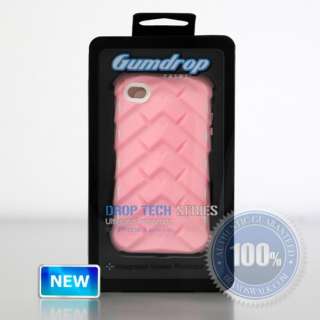 Gumdrop Drop Tech Series iPhone 4 & 4S Case PINK/WHITE NEWEST VERSION 