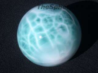   LARIMAR SPHERE RARE EXOTIC CARIBBEAN GEMSTONE COLLECTORS CRYSTAL BALL