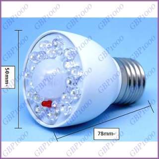 E27 3W Human Sensor White LED Lamp Light Bulb 80 250V  