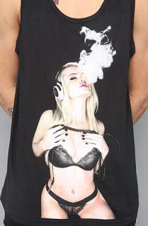 Two In The Shirt) The Music Makes Me High Tank in Black 