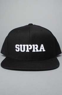 SUPRA The Supra Starter Cap in Black  Karmaloop   Global Concrete 