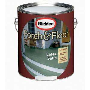 Glidden 1 Gal. Satin Accent Base Latex Porch and Floor Paint PF7090 N 