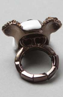 Betsey Johnson The Royal Engagement Dog Ring Gold Brown  Karmaloop 