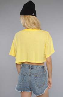 Wildfox The Stars and Stripes Crop Tee in Canary Yellow  Karmaloop 