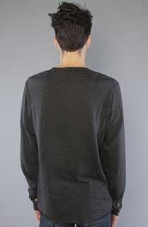 LRG The Serving Well Long Sleeve Henley in Black  Karmaloop 