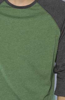 Matix The 34 Sleeve Raglan in Green Gray  Karmaloop   Global 