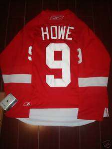 Gordie Howe RBK Premier Detroit Red Wings Home Jersey  